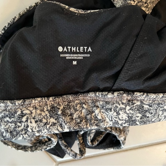 Athleta Set M Bra and S Legging Salutation Print Stash Pocket 7/8 II Tight - Picture 4 of 6